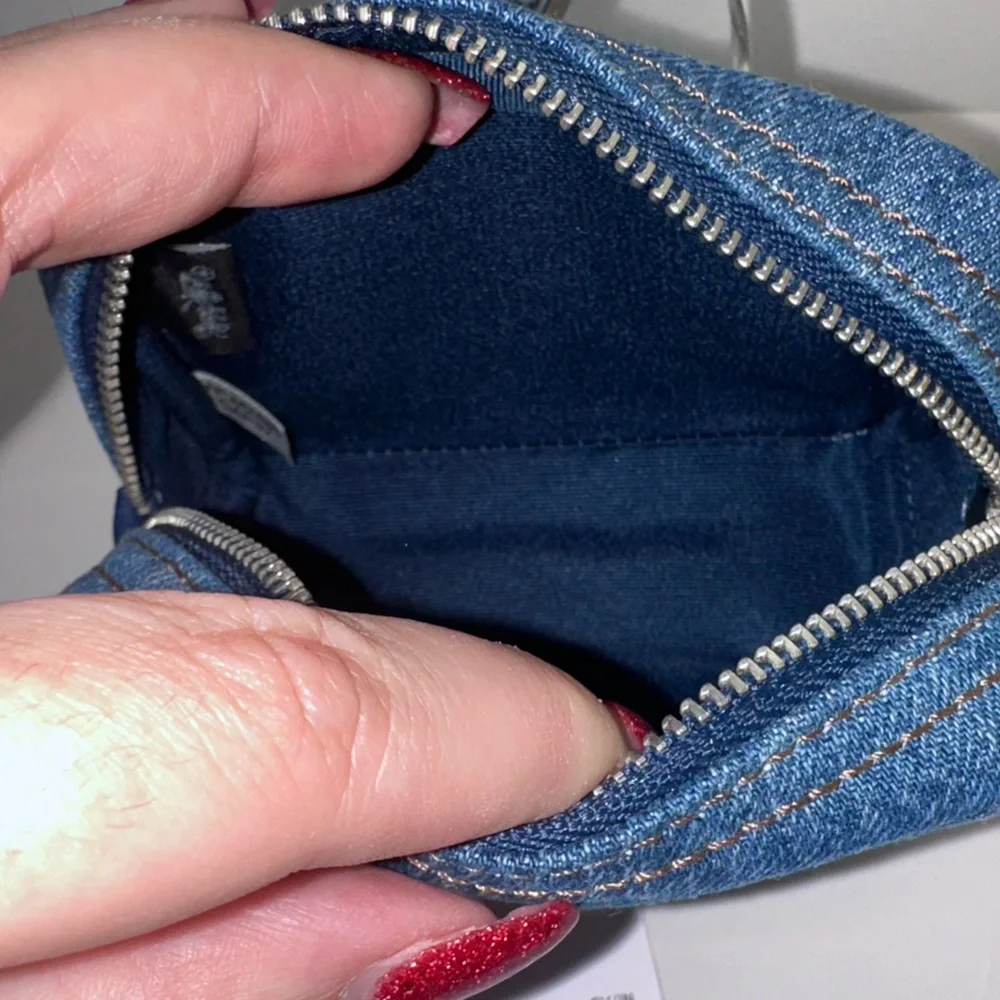 Coach Blue Denim Wristlet Pouch! - Picture 5 of 5